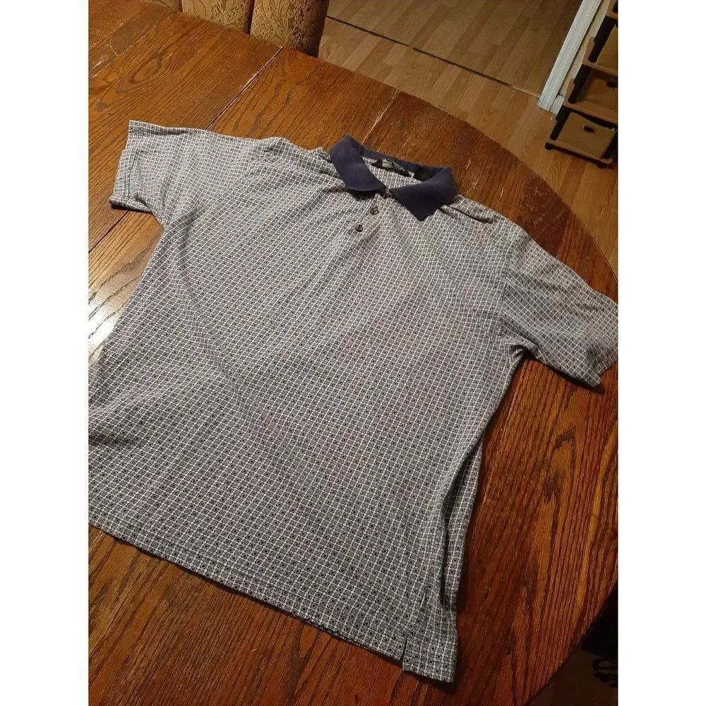 Vintage Mens XL Knightsbridge Short Sleeve Collared 3 Button Polo Shirt